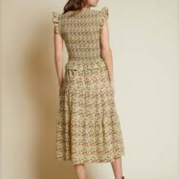 Nation LTD Fabienne Floral Smocked Jersey Knit Midi Dress - Picture 2 of 12